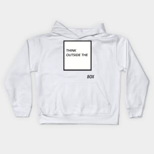 Think outside the box Kids Hoodie